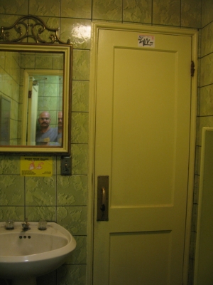 Self Portrait in awful tiles.