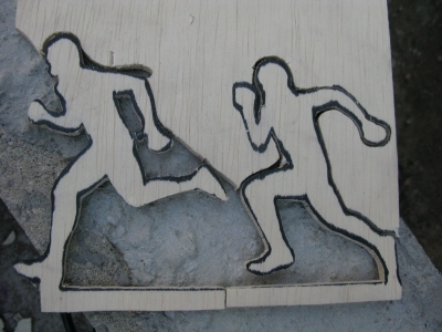 In progress trophy construction