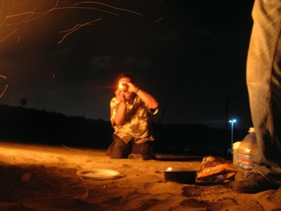 The photographer is caught in the act