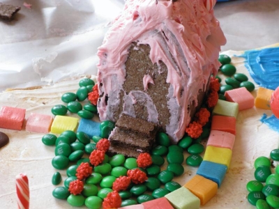 Close-up of the Gingerbread House