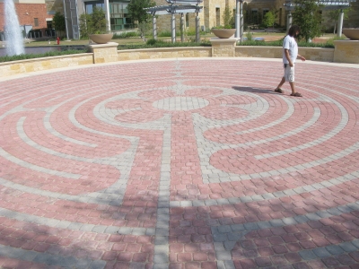 Bastard walking the layrinth