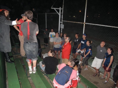 Captain Barbapoca leads a ceremony.