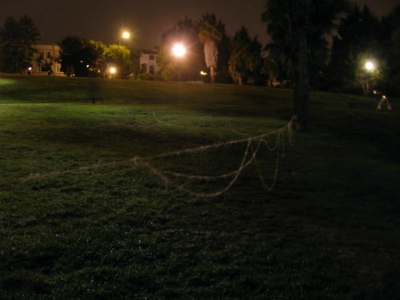 The string after the cutting down.