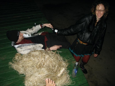 Getting up to go home