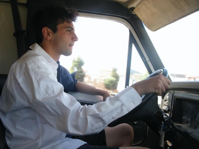 Dario drives.