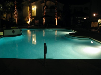 We went for a swim late one night