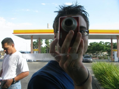 Charlie POP through glass