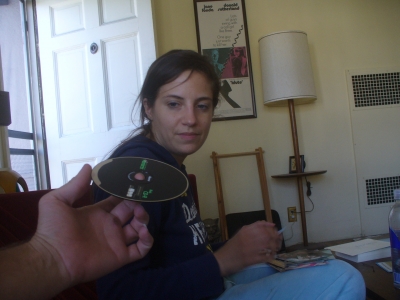She gets the disc