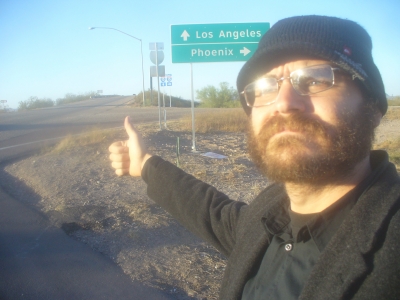 Going home in my suit.