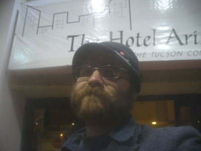 The Hotel Arizona in the suit.