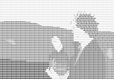 My ASCII portrait of Palindromedary