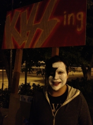 First KISSing booth victim.