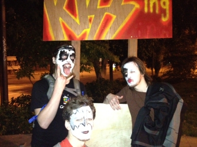 First KISSing booth group photo