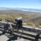 M'bike has a view of Mono Lake