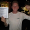 Eric with his trophy and Certificate Of Awesome