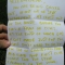 The first clue. And challenge.