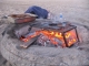 Burgers cooking.