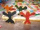 Close-up of the Playing pieces