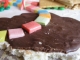 Somebody's eaten half of the chocolate swamp!