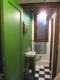 Green skinny bathroom