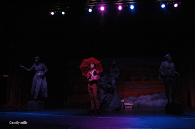 The act begins...
