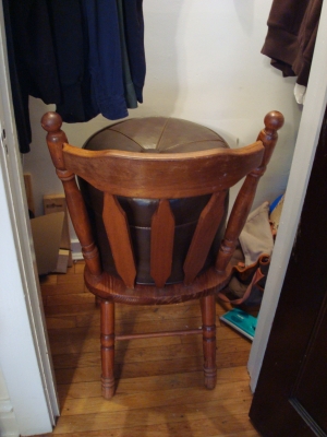 Makeshift step ladder