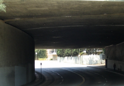 Traversing a freeway.