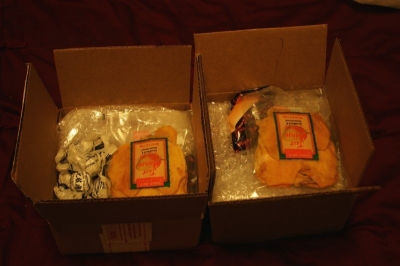 Packed boxes