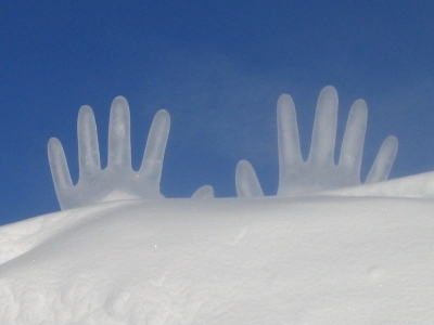 Ice hands.