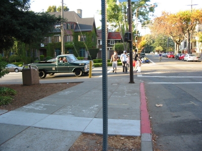 A metal pole.