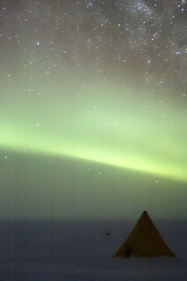 Camping under the stars.