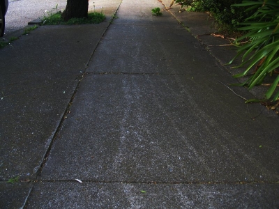 Scratched concrete. Scratched concrete.