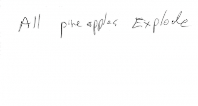 Exploding pineapples