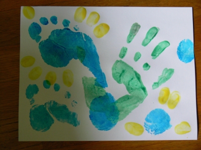The completed painting