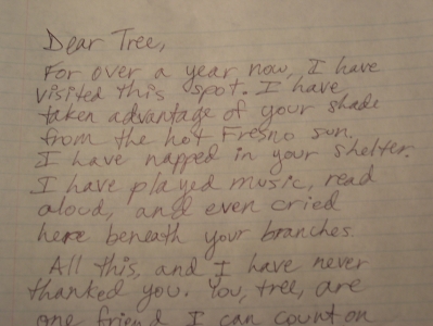 Top of the letter