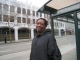 Man At Bus Stop
