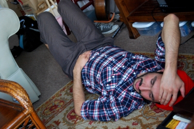 There was lots of laying down at Minch's