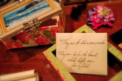 The envelope (that contains the letter).