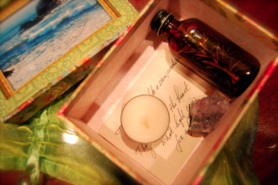 Bits of magic tucked inside the box.