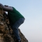 Daryl climbing the wall