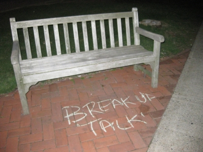 Part 3 of a set of 3 benches together