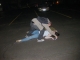 Tracing the outline of a dead body