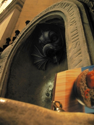 NEXT TO the fishy font