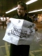 Alex holding up my box office sign