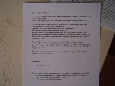 The letter