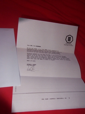 Letter from the IBGA