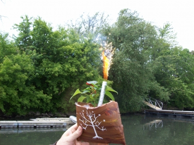 In place of a true Viking funeral, we lit a sparkler in The Gondor In place of a true Viking funeral, we lit a sparkler in The Gondor