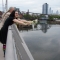 Finally, the launch of the Bayeux.  For this one, we wanted drama, so we threw it off a bridge.