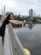 Finally, the launch of the Bayeux.  For this one, we wanted drama, so we threw it off a bridge.