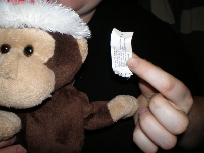 Monkey and his tag Monkey and his tag